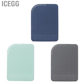 Icegg High Temperature Resistant Mat Heat Insulation Silicone Mat Corrugated Pattern  Skid Flexible High Temperature Resistant Mat