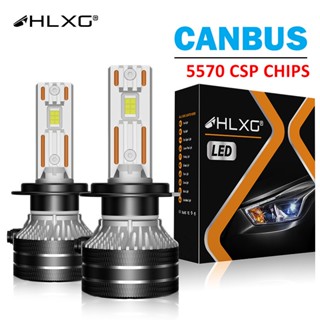 【สว่างมาก】ชิปไฟหน้า Led HLXG K5C H7 Canbus 180W 60000LM H1 H4 H11 9012 HIR2 H8 H9 9005 9006 HB3 HB4 พลังงานสูงมาก 6000K 5570 CSP