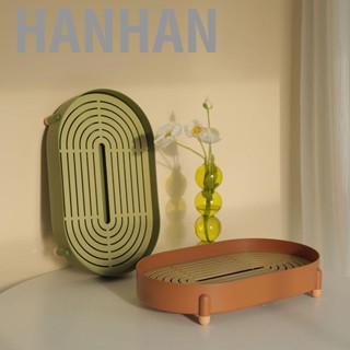 Hanhan  Tray Simple Double Layer Pure Color  Draining Holes Detachable Design Plastic  Tray Serving