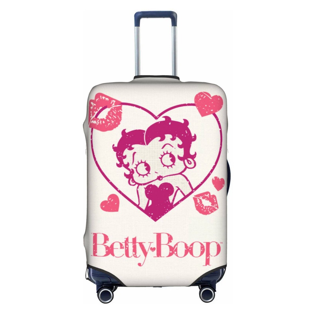 Betty Boop ผ้าคลุมกระเป๋าเดินทางแฟชั่น กันฝุ่น 18-32 นิ้ว