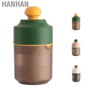 Hanhan Mini Manual Juicer 2 Way Juicing 8 Blades Small Portable DIY Juicer for Home Office Camping Traveling