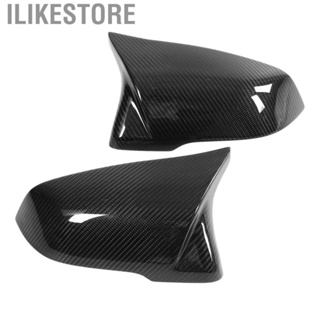 Ilikestore Exterior Mirror Housing  Side Rearview Mirror Trim Colorfast Smooth 2pcs 3K Carbon Fiber Left Right  for Upgrade Replacement for X1 X2 Z4