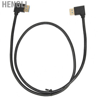 Hengli Displayport Cable 1.4 90 Degree Right Angle DP Male To DP Male Cable Support 3D Visual Effects Plug and Play for Gaming