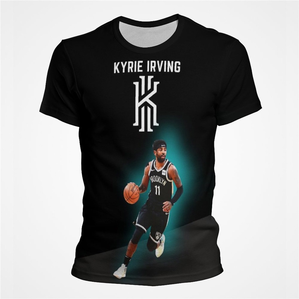 ใหม่ 3D พิมพ์ Kyrie Irving เสื้อยืดสําหรับผู้ชายและผู้หญิงแขนสั้นลําลอง T เสื้อสําหรับชายหญิงเด็ก