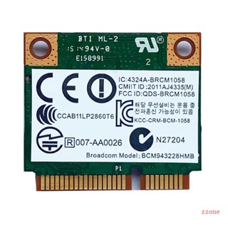 Zzz 300Mbps BCM943228การ์ดไร้สาย HMB BT4 0 802 11a b g n Wifi Half Mini PCI-E Wlan