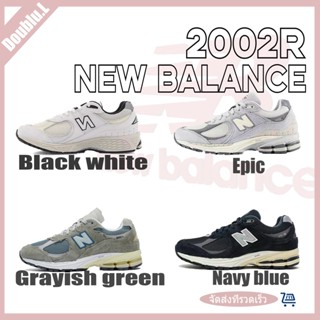 ของแท้100% New Balance 2002r Grayish green/ Epic / Black white / Navy blue sneakers