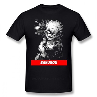 เสื้อยืดแขนสั้น พิมพ์ลาย Bakugou Boku No Hero Academia ขนาดใหญ่ สําหรับผู้ชาย