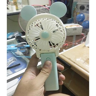 พัดลมพกพา ตั้งโต๊ะ พกพาสะดวก Cartoon Mini Fan ส่งฟรี