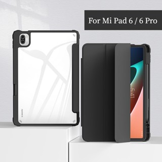 เคส สําหรับ Redmi Pad 2022 10.61&amp;quot; เคสแท็บเล็ต แบบใส ตั้งได้ สําหรับ Xiaomi Pad 5 6 Mi Pad 6 Pro 2023