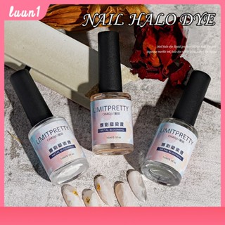 202023 ใหม่สไตล์ญี่ปุ่นสีแดง Smudge Liquid Phototherapy Manicure พิเศษโปร่งใสสีขาว Gilt Silver Gradient หมึกสีควันสีย้อม Smudge กาว cod