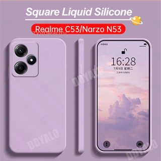 เคสโทรศัพท์มือถือ ยางซิลิโคนนิ่ม TPU ทรงสี่เหลี่ยม สําหรับ Realme C53 5G 2023 C53 C 53 Narzo N53 NarzoN53 N