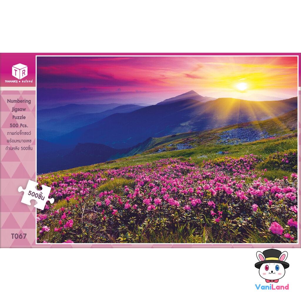 ตัวต่อจิ๊กซอว์ 500 ชิ้น รูปหุบเขาแห่งดอกไม้ ประเทศอินเดีย ภาพวิวธรรมชาติ T067 Landscapes Jigsaw Puzz