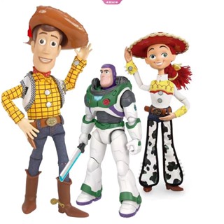 โมเดลตุ๊กตาดิสนีย์ Toy Story 3 4 Talking Woody Jessie ขนาด 40 ซม. ของเล่นสําหรับเด็ก