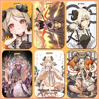 กระเป๋าใส่นามบัตร ลายการ์ตูนอนิเมะ Arknights Ifrit DIY สําหรับนักเรียน บัตรรถบัส บัตรประจําตัวประชาชน