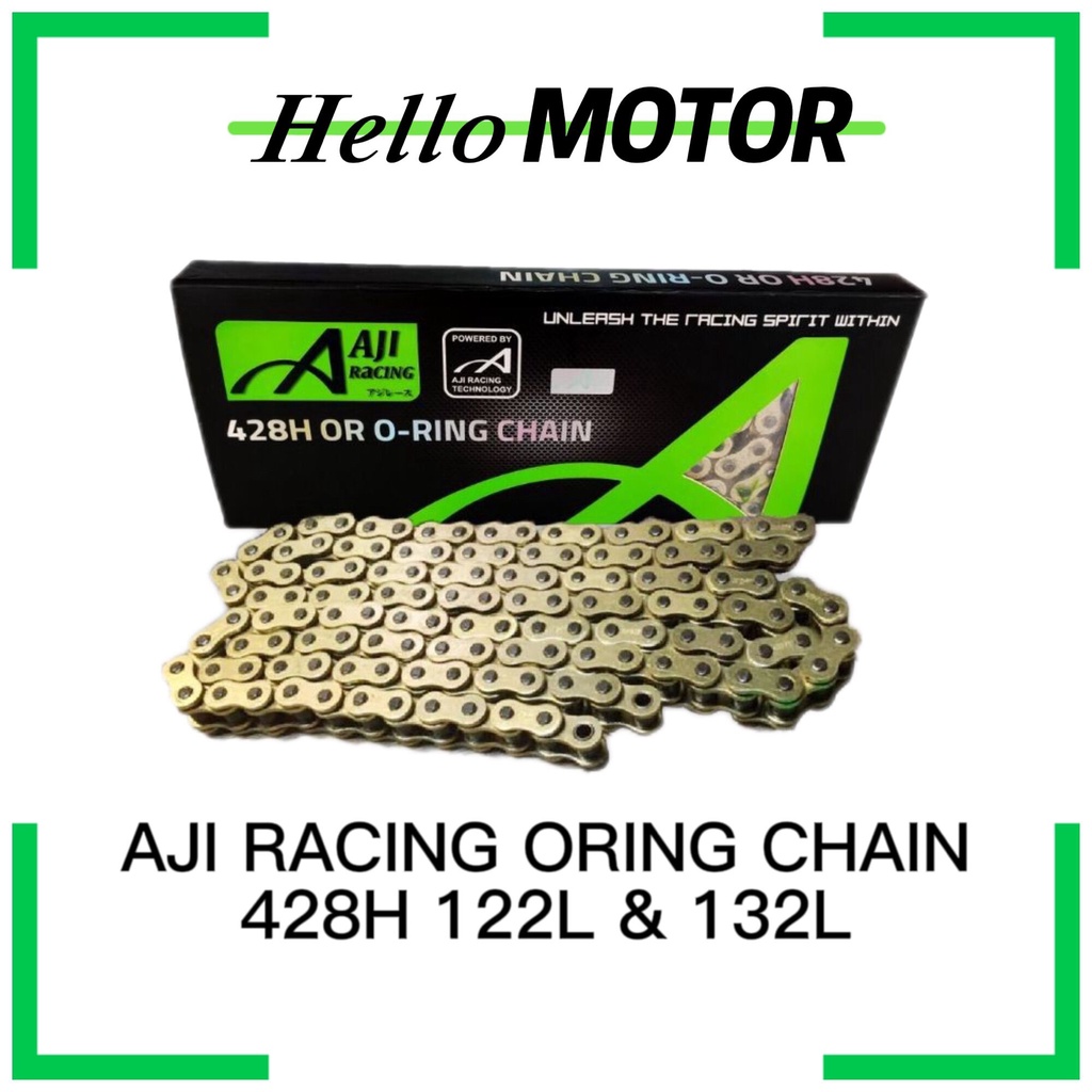 AJI RACING ORING CHAIN RANTAI Y16 428H 114L 122L 132L 138L สําหรับ Y15 Y16 LC135 4S 5S VF3i RS150 RS