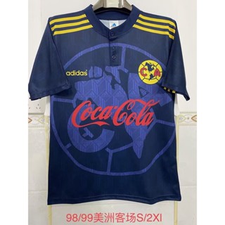 เสื้อกีฬาแขนสั้น ลายทีมชาติฟุตบอล Americas Away 9899 คุณภาพสูง สไตล์วินเทจ