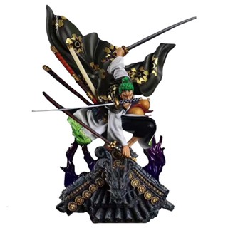 Spot integrated graphics GK kimono roonoa Zoro PVC model animation collection toys super size KO exquisite quality desktop decoration