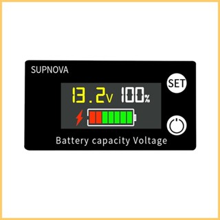 เครื่องวัดแรงดันไฟฟ้า DC หน้าจอสี LCD 8-100V สําหรับยานพาหนะไฟฟ้า