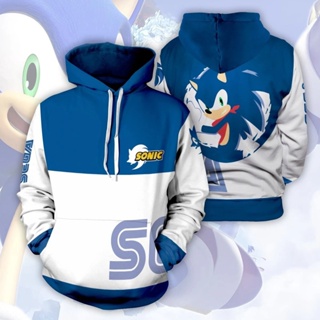 ใหม่ เสื้อกันหนาว เสื้อสวมหัว คอสเพลย์อะนิเมะ Game sonic sonic 3D สําหรับปาร์ตี้ฮาโลวีน