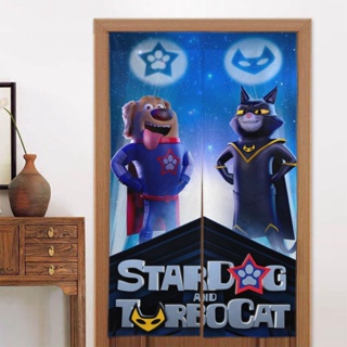 Stardog And TurboCat ผ้าม่านประตู หน้าต่าง ขนาด 86x143 ซม. สําหรับห้องนอน ห้องนั่งเล่น เตียง 2 ชิ้น