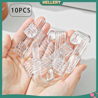 [HelleryTH] ตะขอแขวนติดผนังห้องน้ํา ห้องนอน 10 ชิ้น