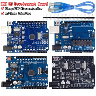 ชิป UNO R3 ATMEGA16U2 UNO R3 MEGA328P CH340G สําหรับ Arduino UNO R3 WeMos ESP8266 1 ชุด