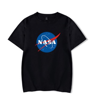 [COD]เสื้อยืดแขนสั้น ผ้าฝ้าย พิมพ์ลาย NASA ขนาดใหญ่ สไตล์ฮิปฮอป แฟชั่นฤดูร้อน สําหรับผู้ชาย และผู้หญิง ไซซ์ Xs-4XL 1389S