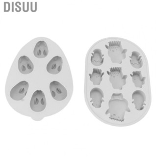 Disuu 2Pcs Silicone Baking Mold Bunny Chick Style  Grade Easy Release US