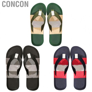 Concon Men Thong Sandals  Flat Platform Quick Dry Beach Flip Flops Ergonomic for Boys Sea Side