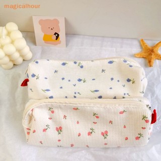 Magicalhour^^ กระเป๋าดินสอ ลายดอกไม้ ขนาดเล็ก สําหรับโรงเรียน