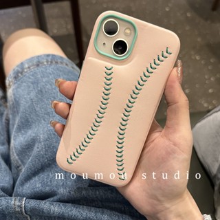 เคสโทรศัพท์มือถือหนัง กันกระแทก ลายเบสบอล สไตล์เกาหลี ญี่ปุ่น สําหรับ Apple Iphone 14promax 13 12 11 14pro 13pro 14