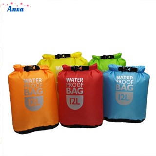 【Anna】Waterproof Dry Bag Swimming Tear-proof W/ Buckle 6/12L Boating Outdoor