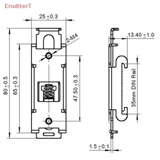 [EruditerT] คลิปหนีบรีเลย์โซลิดสเตท เฟสเดียว SSR 35 มม. [ใหม่]