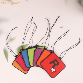 Amonghot&gt; ใหม่ น้ําหอมปรับอากาศรถยนต์ รูปดาว แบบแขวนยาว