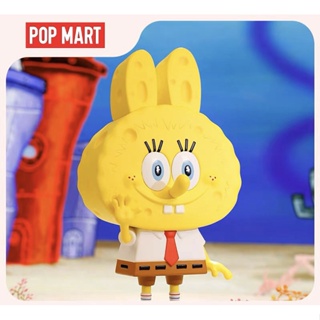 ของเล่นฟิกเกอร์ Pop Mart LABUBU SpongeBob SquarePants ขนาดใหญ่ ของขวัญ สําหรับตกแต่งโต๊ะ