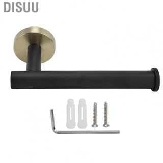 Disuu Wall Mounted Toilet Paper Holder Stainless Steel Tissue Roll Black Gol HG