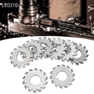 Leo310 8Pcs Gear Cutter เครื่องมือตัดเหล็กความเร็วสูงวัสดุอุตสาหกรรม M1.5 20° 5mm 6mm