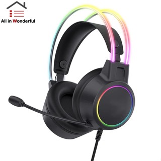 Ws X15 Pro Onikuma Rgb หูฟังเกมมิ่ง พร้อมไมโครโฟน 3.5 มม. สําหรับ Xbox Ps5 Ps4 Switch