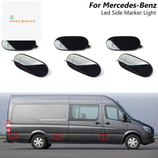 หลอดไฟเลี้ยวไดนามิก LED 6 ชิ้น สําหรับ Mercedes-Benz Sprinter W906 2006-2018 Crafter 2006-2016