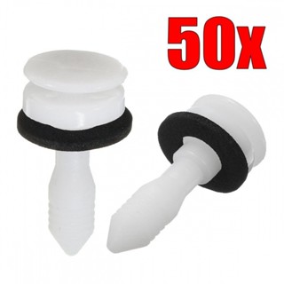 ⚡READYSTOCK⚡Door Panel Trim Clips 31mm 50Pcs Interior Fastener Plastic High Quality