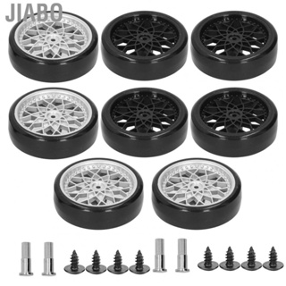 Jiabo 4Pcs  Car Metal Axle Tire Set Accessory For WPL D12 Micro Truck TS