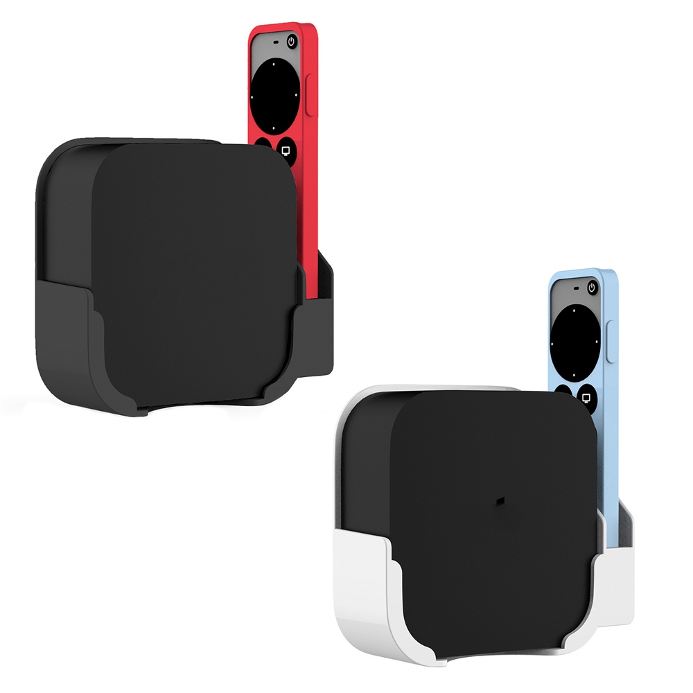 เคสป้องกันผิวสําหรับ Apple TV 4K 2/3/4/5/6 Gen Media Player รีโมทคอนโทรล Wall Mount Bracket ขาตั้ง Cradle Holder