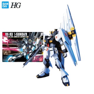 Bandai Genuine Gundam Model Garage Kit HG Series 1/144 RX-93 V GUNDAM Anime Action Figure Toys for Boys Collectible Toy