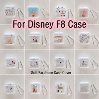 พร้อมส่ง!  เคสหูฟัง แบบนิ่ม ลายการ์ตูนดิสนีย์ สําหรับ F8 F8