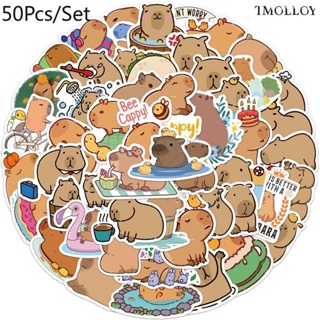 [T] สติกเกอร์ กันน้ํา ลาย capybara สําหรับตกแต่งของเล่น 50 ชิ้น ต่อชุด