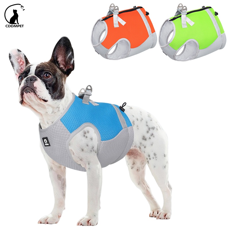 【CDDMPET】สายรัดสำหรับสุนัข เสื้อกั๊กระบายความร้อน สะท้อนแสง สําหรับสัตว์เลี้ยง คลายร้อนในฤดูร้อน เสื้อกั๊กเย็น