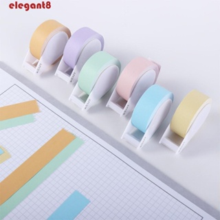 ELEGANT เทปสติกเกอร์ พร้อมคัตเตอร์ สําหรับคั่นหนังสือ มาร์กเกอร์ แพลนเนอร์