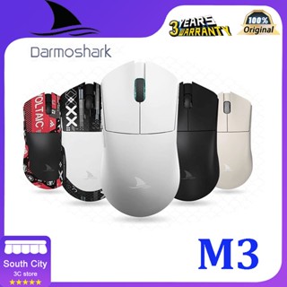 Darmoshark M3 เมาส์ออปติคอลเล่นเกมไร้สาย บลูทูธ 26000DPI PAM3395 สําหรับแล็ปท็อป คอมพิวเตอร์ PC