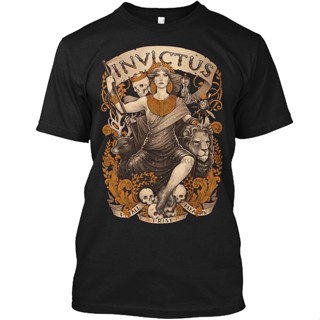 เสื้อยืด พิมพ์ลาย INVICTUS by IvanChan สําหรับผู้ชาย XS-4XL-5XL-6XL