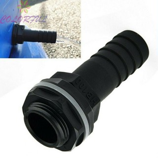 【COLORFUL】Overflow Connector 1 Inch 3/4inch BSPM Thread Drain Joint For Garden Irrigation